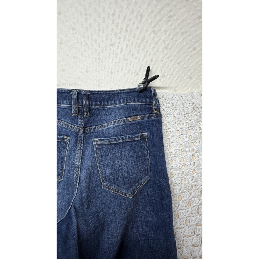 KanCan Jeans Womens Size 9/28 Blue Denim Wide Leg Stretch High Rise - Picture 9 of 10